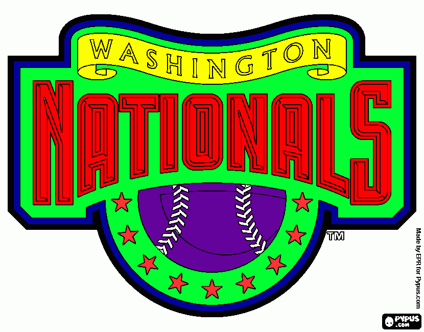 washington nationals coloring page