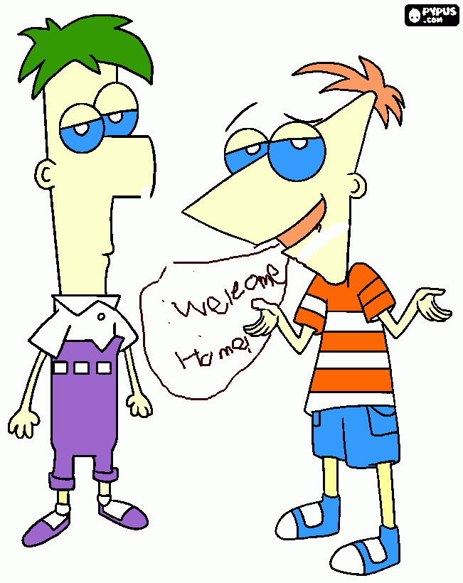 Welcome Home coloring page