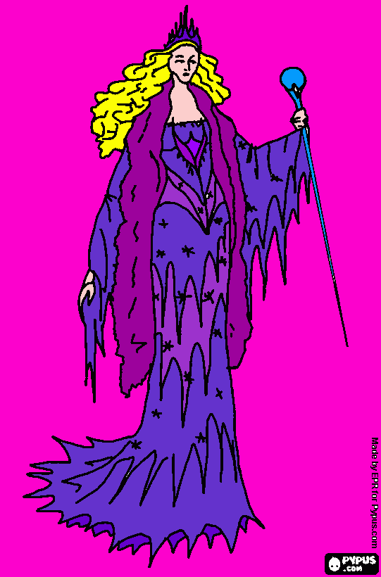 whitch coloring page