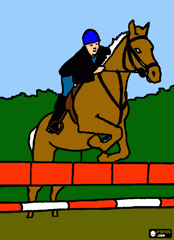 will on his horse coloring page