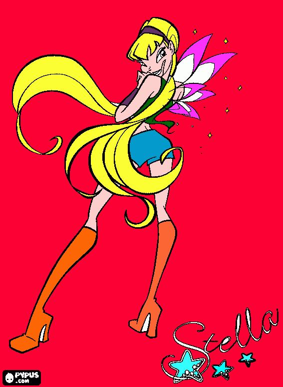 wink coloring page
