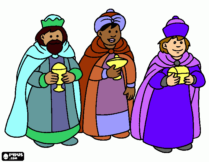 wise men coloring page