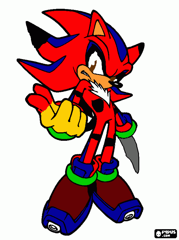 Wisjail the animatronichedgehog coloring page