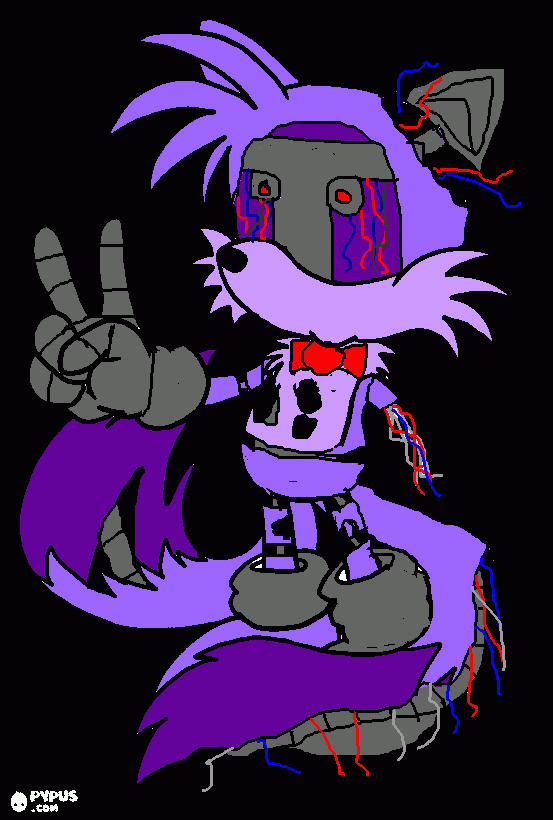 Withered Tails coloring page