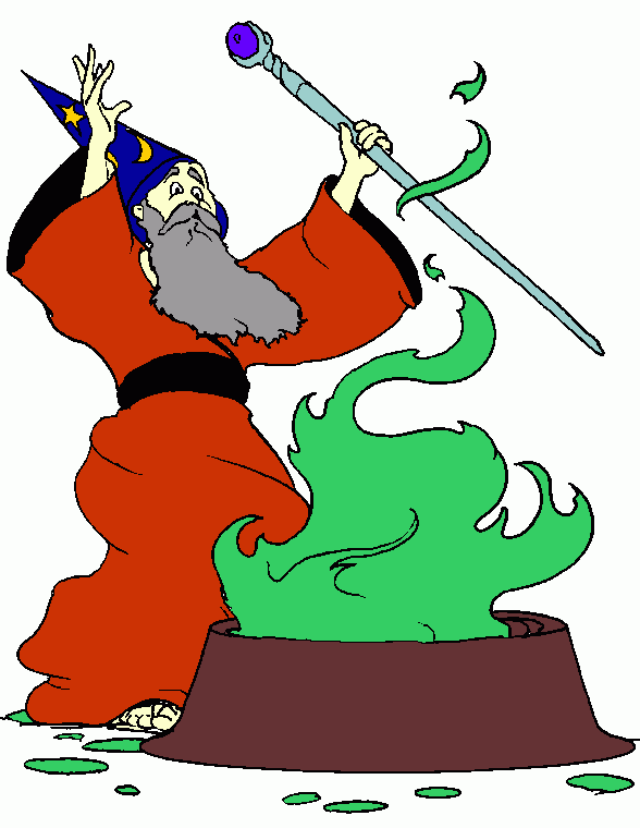 Wizard coloring page