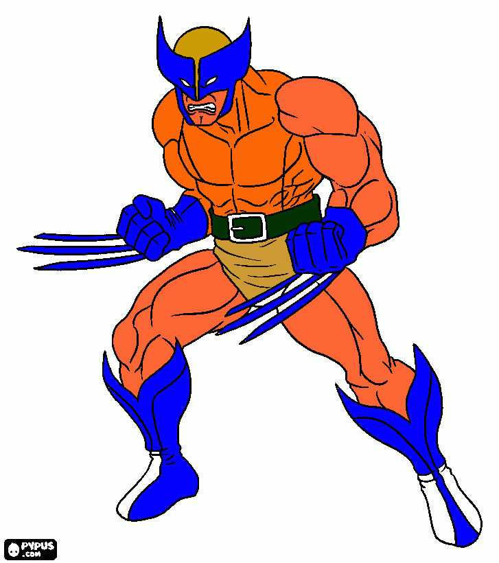 wolv coloring page
