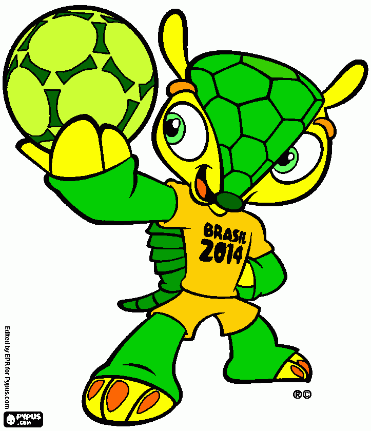 World Cup 2014 coloring page