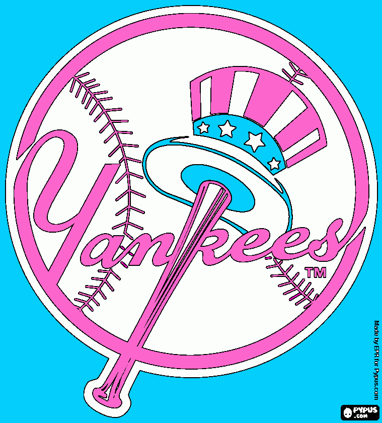 Yankees Logo coloring page