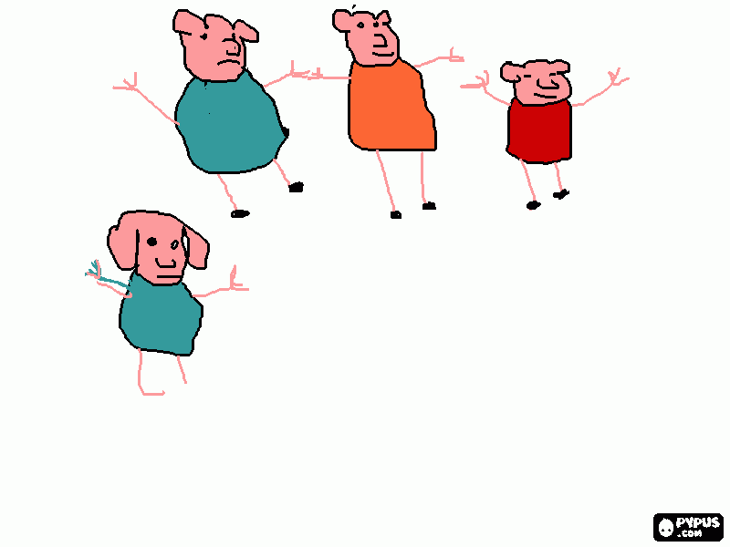 your child watches peppa pig? coloring page
