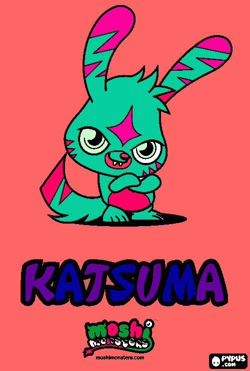 your moshi monster coloring page