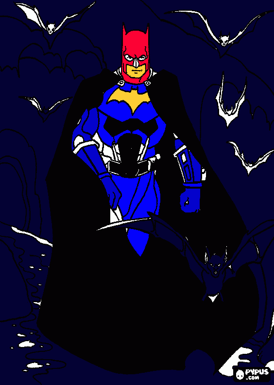 yusuf batman coloring page