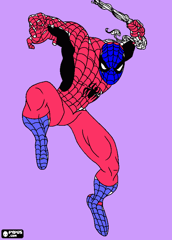 yusufs spiderman coloring page