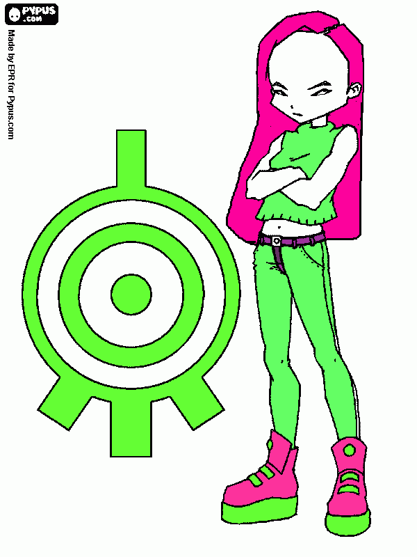 zena coloring page