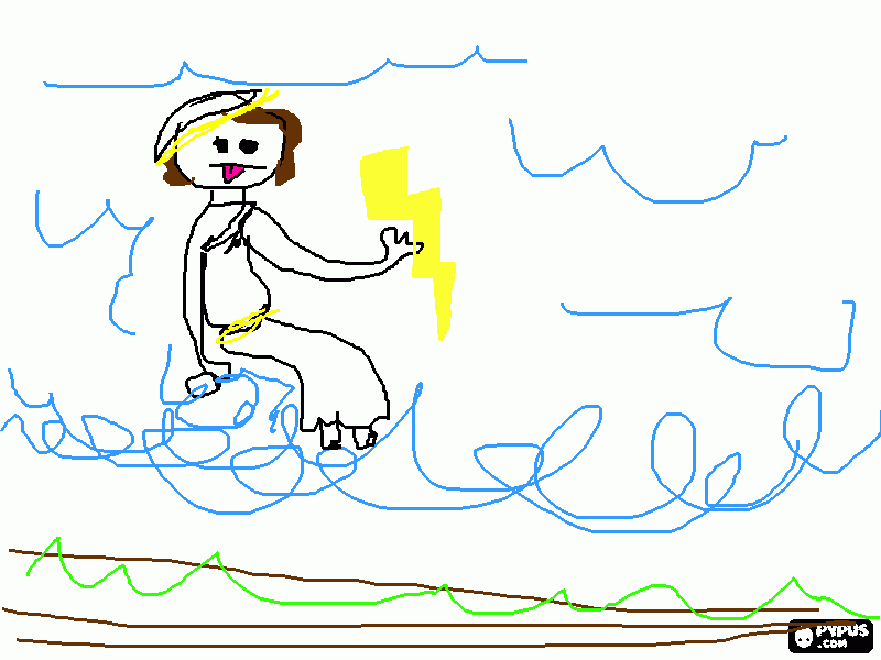 zeus BITCH coloring page