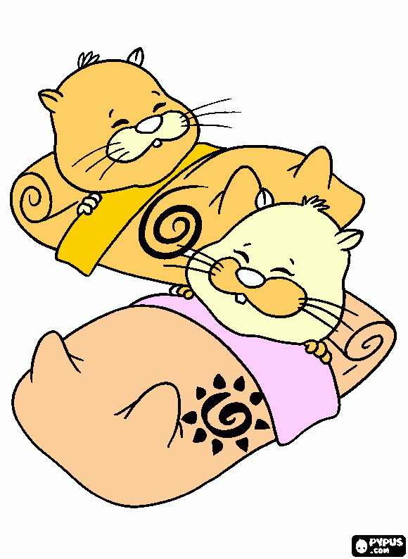 zhu zhu zhu coloring page