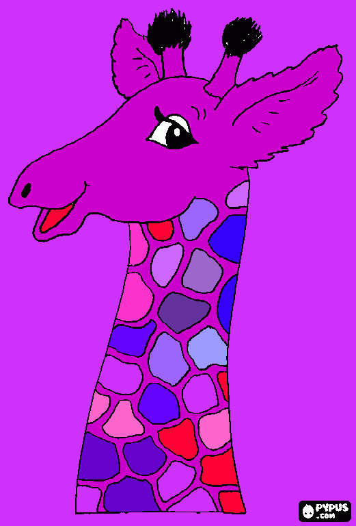 zirafa za najdrazeg tatu coloring page