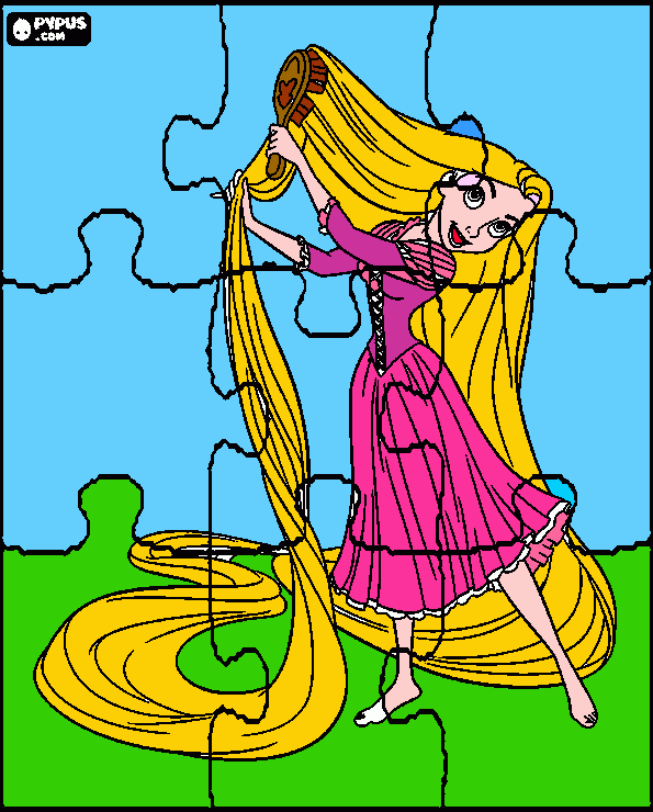 zlatokosa coloring page