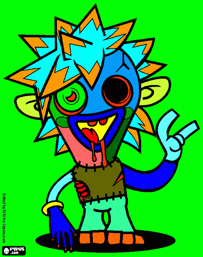 Zomer coloring page
