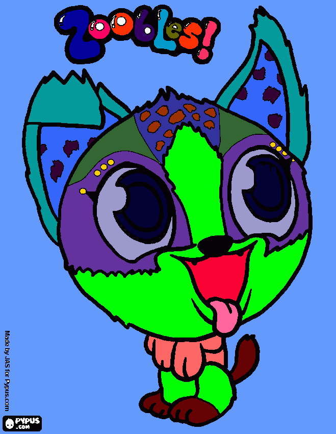 zooobles ghied coloring page