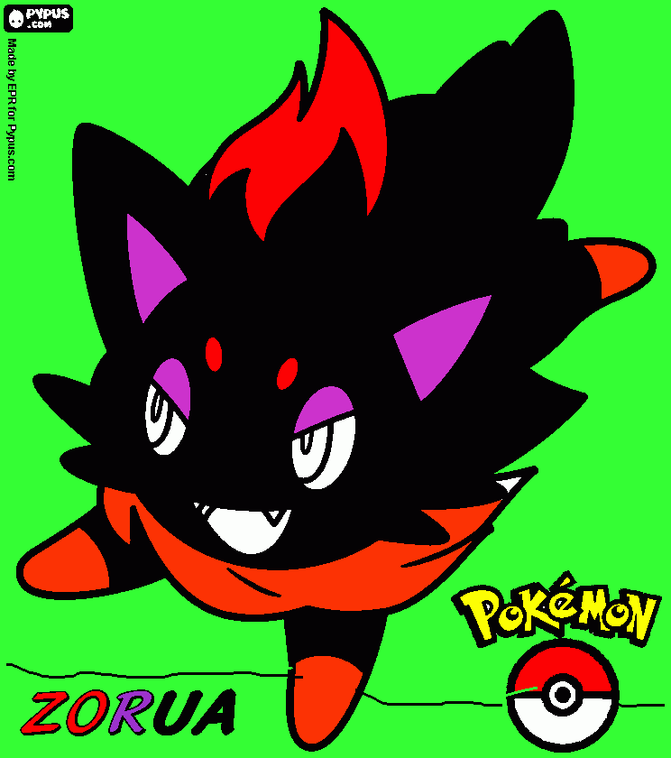 ZORUA coloring page