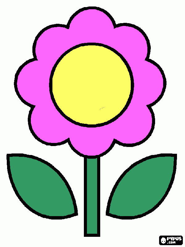 çiçek coloring page